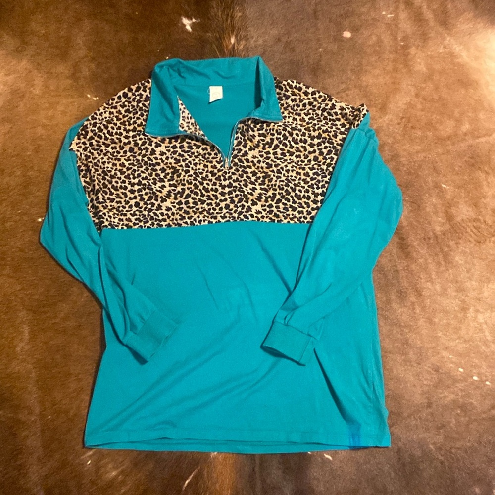 Leopard Cheetah 1/4 zip